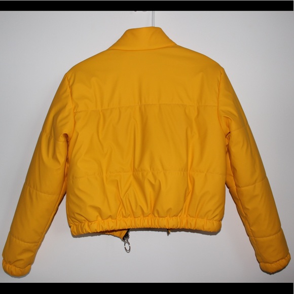 Wild Fable- Yellow High Neck Puffer Jacket - Picture 2 of 8